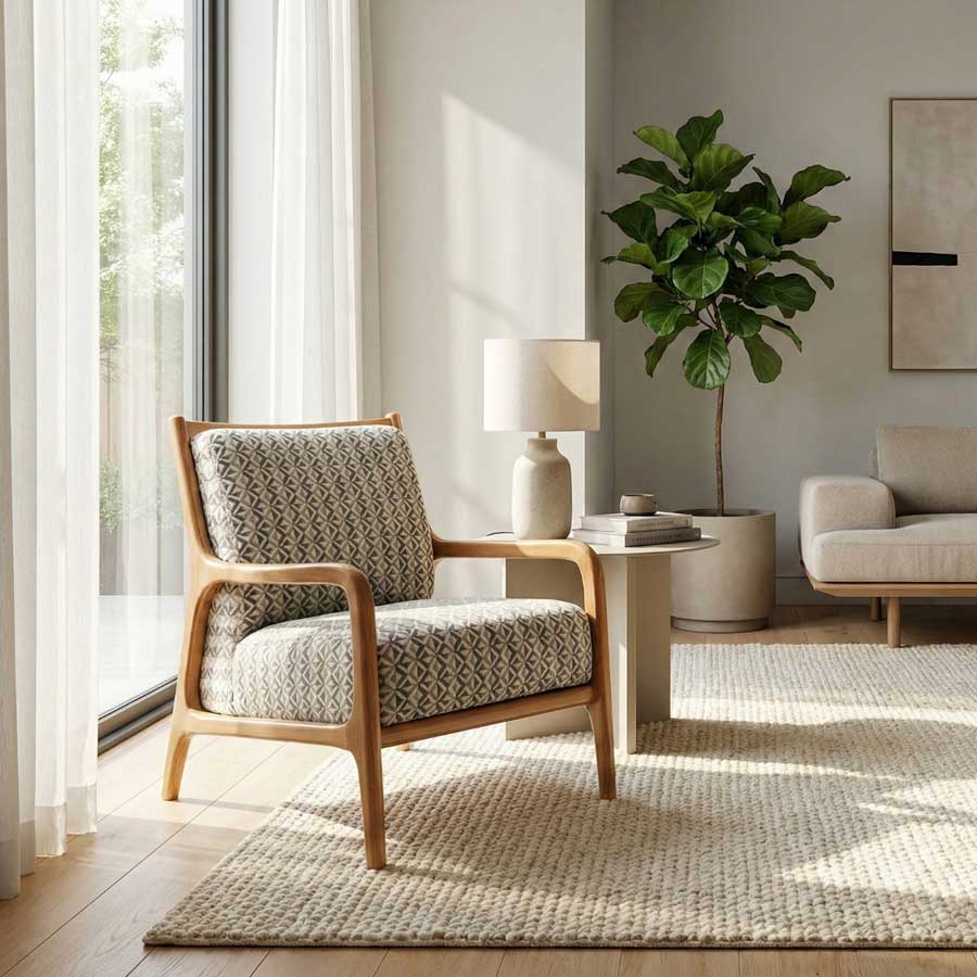 monza-berjer2 Griza Monza Natural Ahşap Berjer - Görsel 1